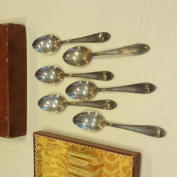 Vintage Demitasse Silverplated BSF Platura Spoons - Picture 4 of 10